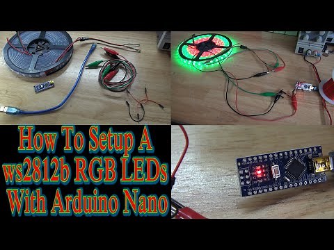How To Setup A ws2812b RGB LEDs With Arduino Nano