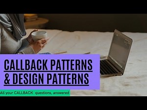 PYTHON TUTORIAL FOR BEGINNERS: CALLBACKS IN PYTHON||CALLBACK PATTERNS AND DESIGN PATTERNS