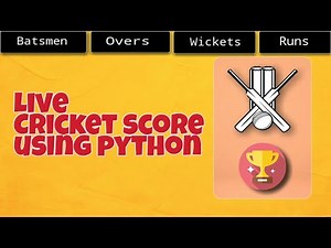 How to retrieve live cricket score using python | Python Mini Project | Crazy Coders