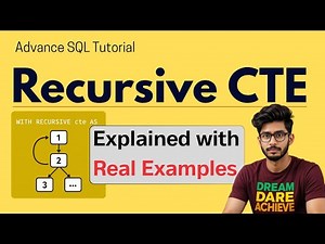 Recursive CTE | Recursive Query in SQL with Example | SQL Tutorial | Advance SQL | SQL full course