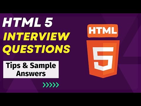 HTML5 Interview Questions and Answers - For Freshers and Experienced Candidates