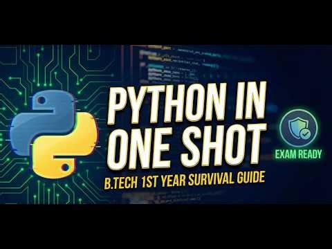 Python for B.Tech 1st Year: Pass Your Exams in One Sitting!