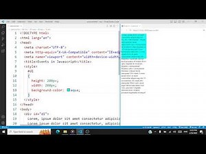 JavaScript Events - Demo