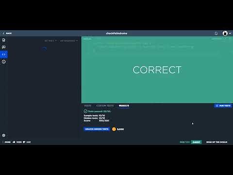 Check Palindrome - JavaScript - Code Signal