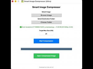 Shrink Any Image to Exact KB Using Python | Smart Tkinter App (4MB → 300KB)