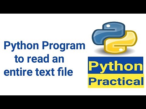 Write a Python program to read an entire text file