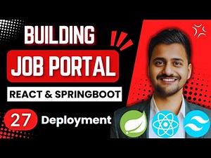 Job Portal Website Using React and Springboot | Part 27 | Deployment