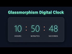 🕒 "Dynamic Digital Clock with Glowing Neon Effects 🌟 | CSS JavaScript Tutorial | mzcode01" #css #js