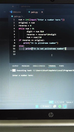 Check the palindrome Number