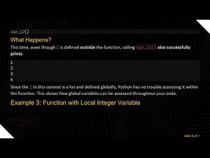 Understanding Variable Scope in Python: A Beginner's Guide to Global and Local Variables