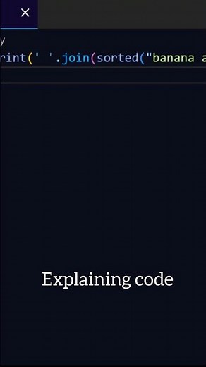 Sort string of words alphabetically using Python #coding #python #programming