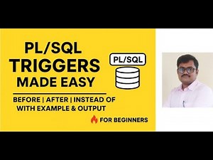 PL/SQL Triggers Explained with Example & Output | Oracle SQL Tutorial for Beginners