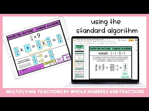 Multiplying Fractions Using the Standard Algorithm Tutorial Video