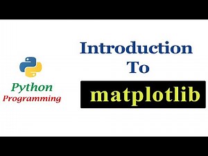 Python Programming Tutorials - Introduction to matplotlib
