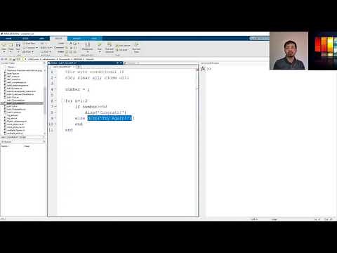 For Loop with If Statement in MATLAB