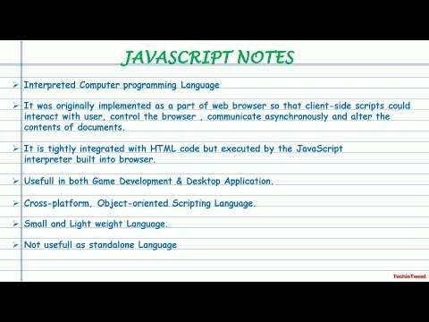 JavaScript Notes | Features