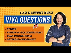 Python | MySQL | VIVA Questions | Practical Exam | Class 12 Computer Science | ENGLISH