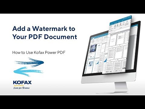 How to Add Watermarks to a PDF Document in Power PDF
