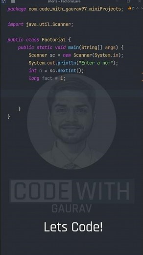 Java Factorial Calculator Mini Project | Beginner Java Program