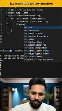 #15 String to Lowercase Without Built-in Function | JavaScript Interview Question #javascript