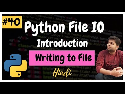 Python File IO | Writing data to files | Python Tutorial #40