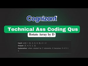 Rotate Array by D | Left Rotate Array Algorithm Explained