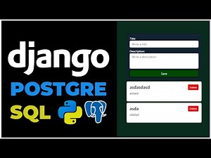 Django & PostgreSQL CRUD