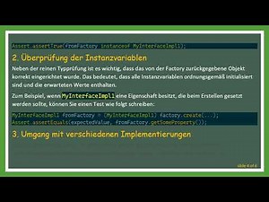 Wie man eine Factory in Unit-Tests mit Java effektiv testet