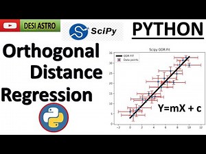 Advanced Regression in Python: Using SciPy's ODR for Precise Data Fitting| LIne Fitting| DESI ASTRO