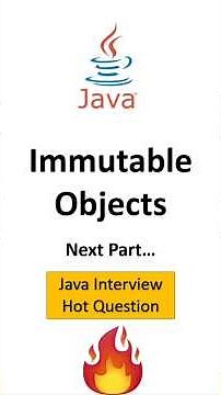 Immutable Object in #java #javainterviewquestions #javatutorialforbeginners #javaprogramming #coders