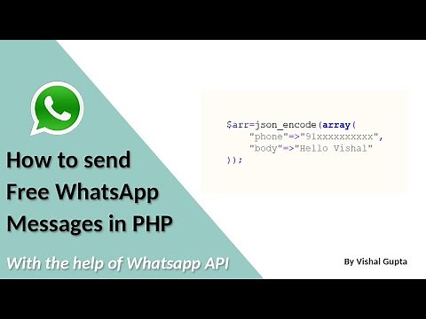 How to send Free WhatsApp Messages in PHP