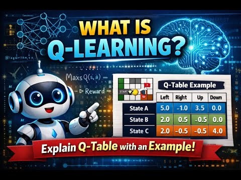 What is Q-Learning? | Q-Table Explained Step by Step | ML for B.Tech