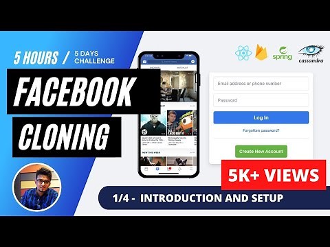 (1/4) Facebook Cloning : Introduction & Project Setup