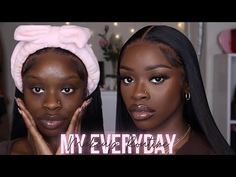 *Detailed* Soft Glam Everyday Makeup Routine For Dark Skin WOC ( Beginner Friendly) Step By Step