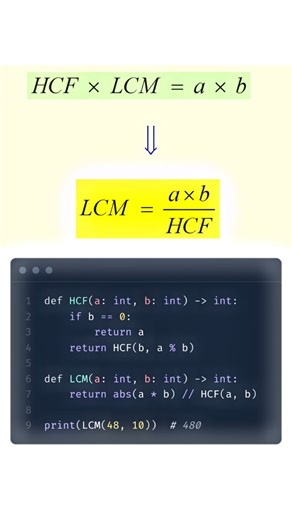 LCM Calculating Algorithm using Modulo Arithmetic | TanishkBhatt | #python #coding #codewithharry