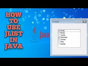 How to use list in java netbeans | using list in java | Java List | JList | list in java swing