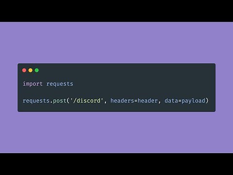 Using Python Requests to Send Discord Messages (Discord Token)