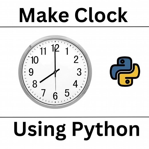 Make clock using Python 😎! Output end 😎 #fyp #programming #code #pythoncode #python #coder #learnontiktok