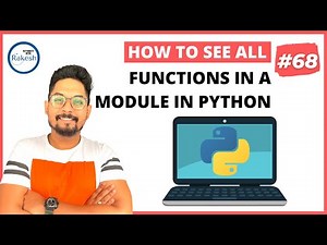 #68 How To see all the functions available in a Python module | How To list functions in Python