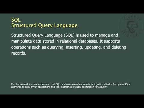 SQL - Structured Query Language - Network+