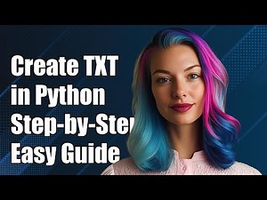 How to Create and Write to a TXT File in Python: Step-by-Step Guide