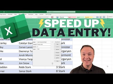 Quickly Create an Excel Data Entry Form Without VBA