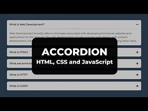 Accordion (HTML, CSS and JavaScript)
