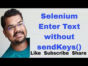 Selenium Enter Text without sendKeys | How to type in a textbox without using sendKeys()?