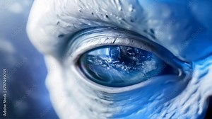 Alien eyes look closely at the Earth