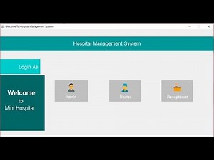 Java Mini project Hospital Management System with source code | Mysql Database WampServer |