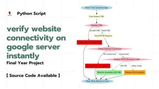 How to Verify Website Connectivity on Google Servers Using Python | Final Year Project Tutorial