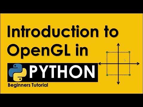 HOW TO DRAW A 2D SQUARE USING PYTHON OPENGL FOR BEGINNERS | PYTHON TUTORIAL