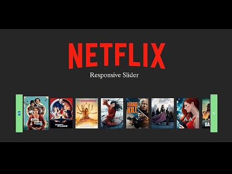 Netflix Carousel - How to Make Responsive Carousel (Slider) using HTML, CSS and Javascript Tutorial