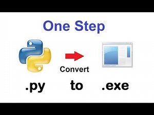 How to Convert Python File PY to EXE in One Step